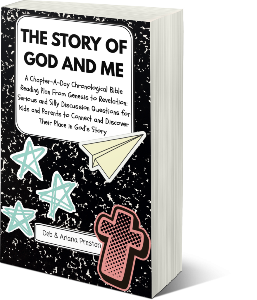 The Story of God and Me: A Chapter-A-Day Chronological Bible Reading Plan From Genesis to Revelation: Serious and Silly Discussion Questions for Kids ... and Discover Their Place in God’s Story
